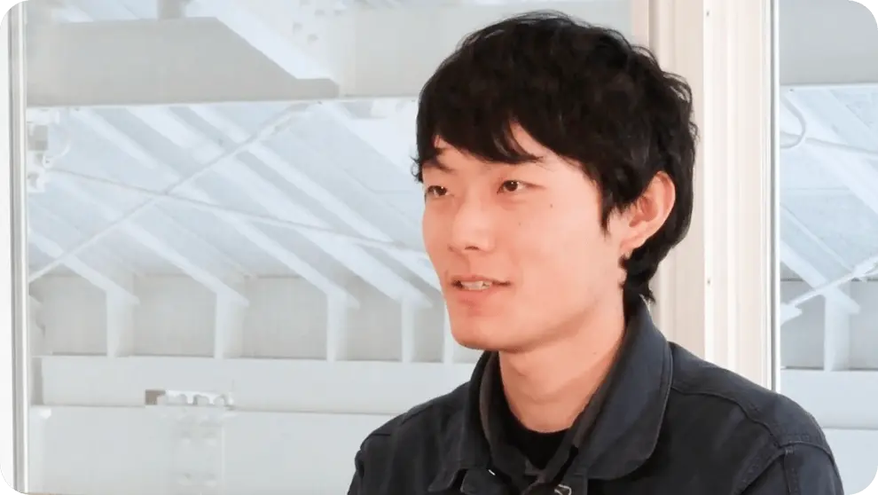 技術部４年目／機械工学科出身